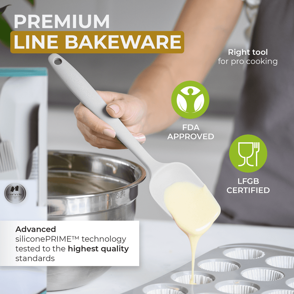 Kitchen Utensils Set | Cooking Set | Platinum Silicone | Durable | Food Safe | Steel Inner Core | Soft Edges | Baking... - Image 6