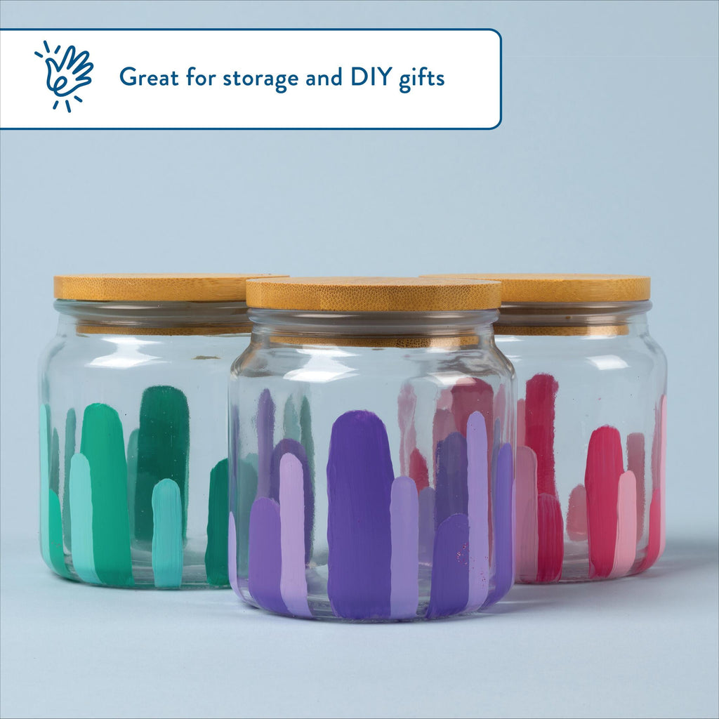 Glass Jar with Bamboo Lid, 16.9 oz, 1 Piece - Image 4