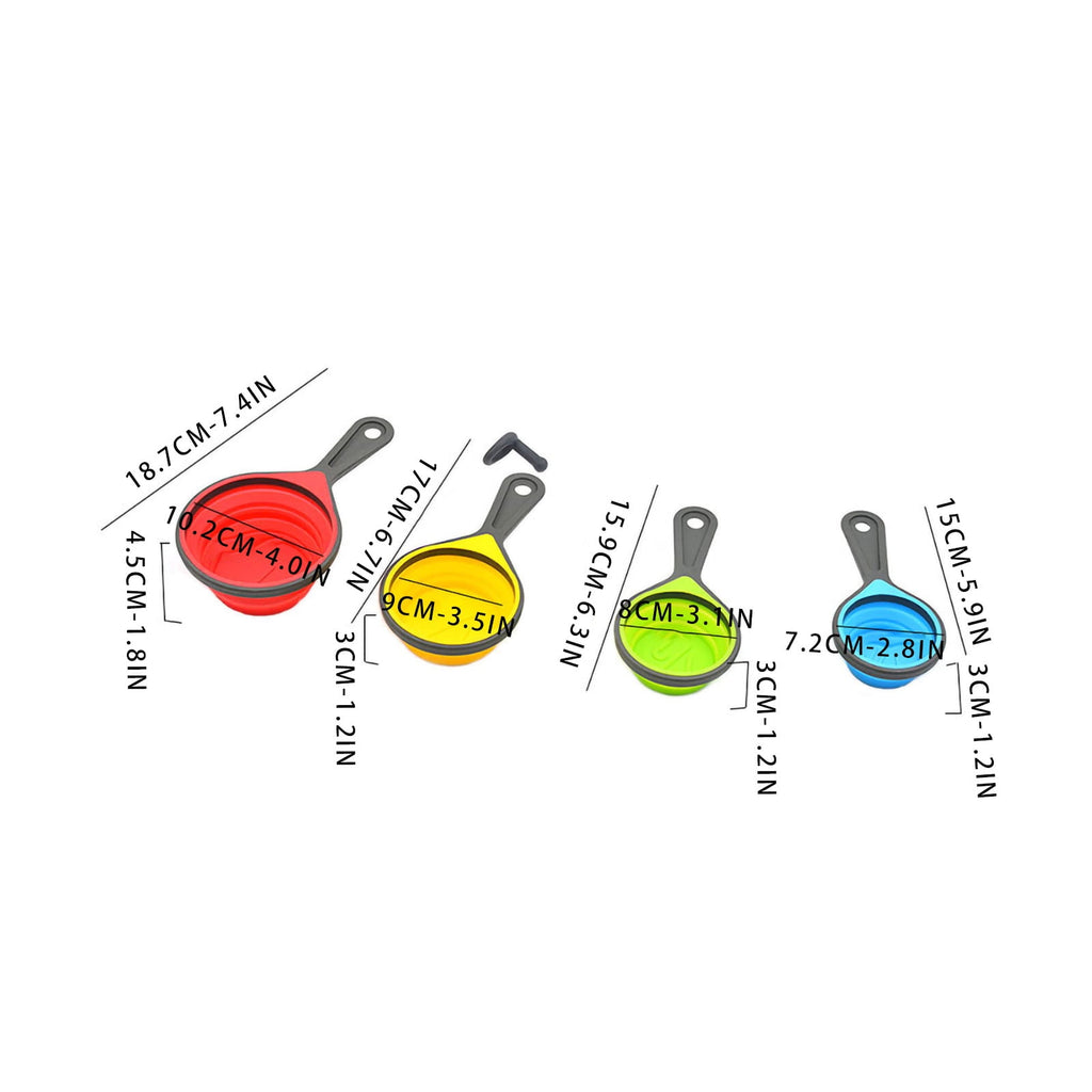 4-Piece Foldable Measuring Spoons Set for Baking & Cooking - Collapsible, BPA-Free, Space-Saving Kitchen Tools with /... - Image 3