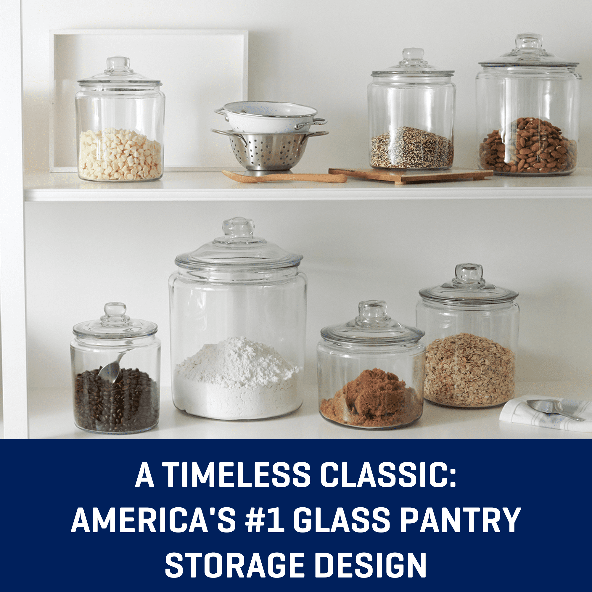 Heritage Hill Glass Jar with Lid, 2 Gallon, Made for Pantry Jar Storage and Display - Image 5