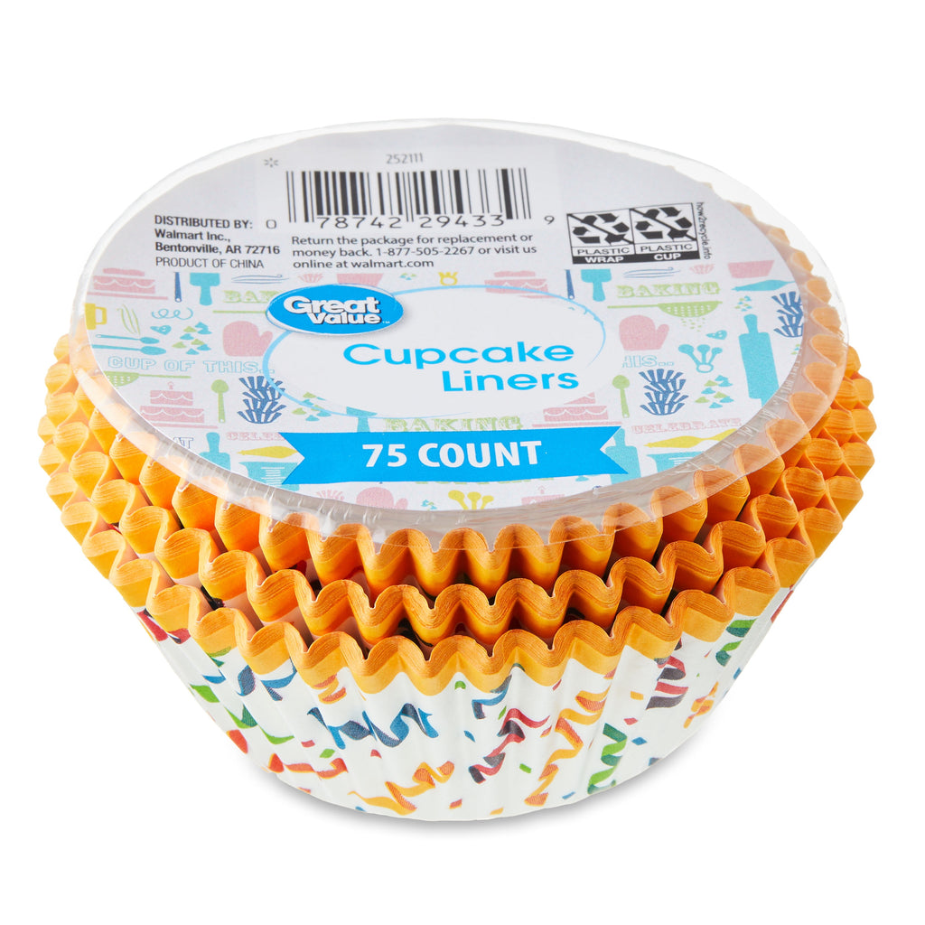 Confetti Cupcake Liners, Multicolor, 75 Count - Image 5
