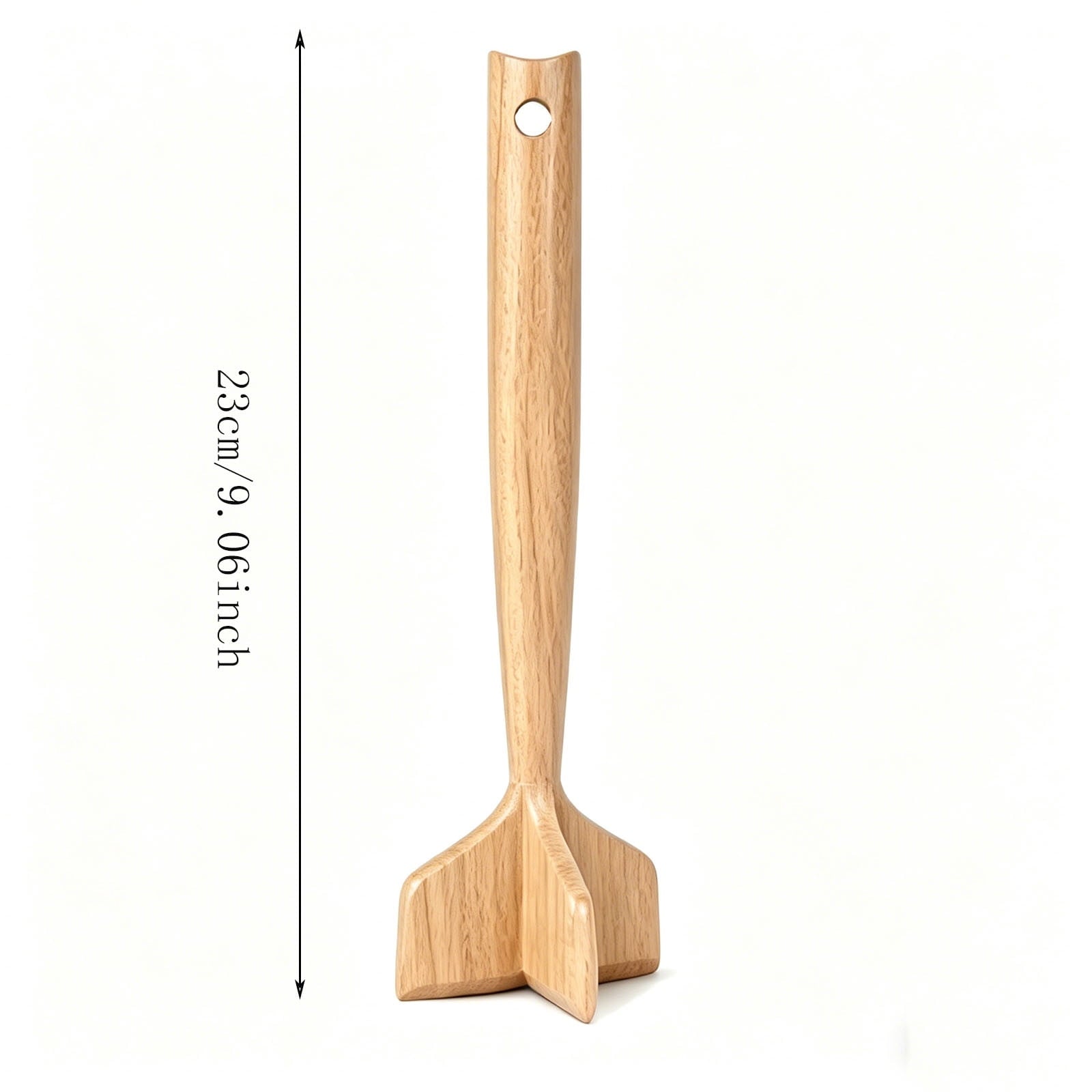 Werulen Solid Wooden Meat Chopper Masher,Multi Functional Food Processing Style,Kitchen Cooking Baking Meal Prep Use,Ground Beef Potato Mash - Image 3