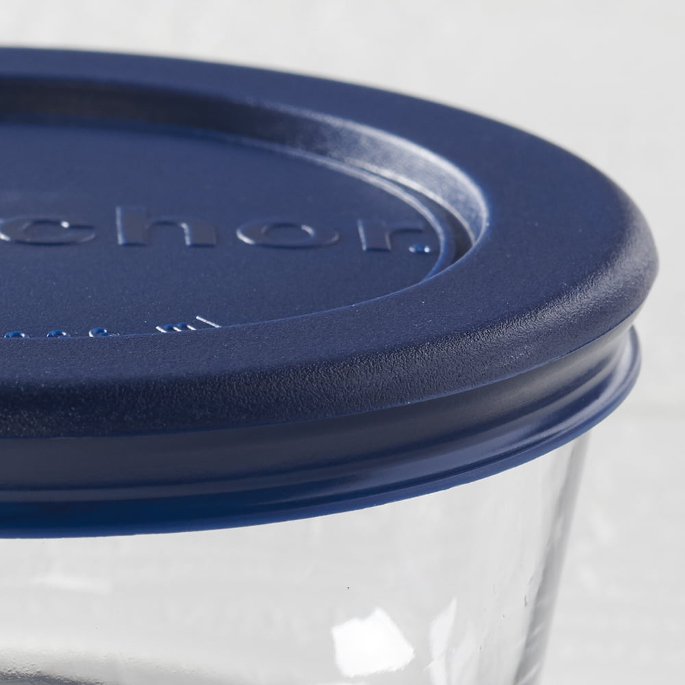 Glass Food Storage Containers with Lids, 1 Cup Round, Set of 4 - Image 2