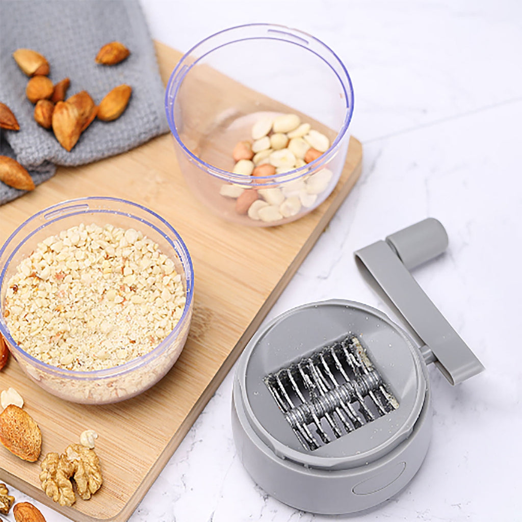 Usbinx Life Household Nut Grinder Dried Fruit Garlic Walnut Ginger Chopper Handheld ABS Stainless Steel Non-Slip Handle Ergonomic Quick Food - Image 6