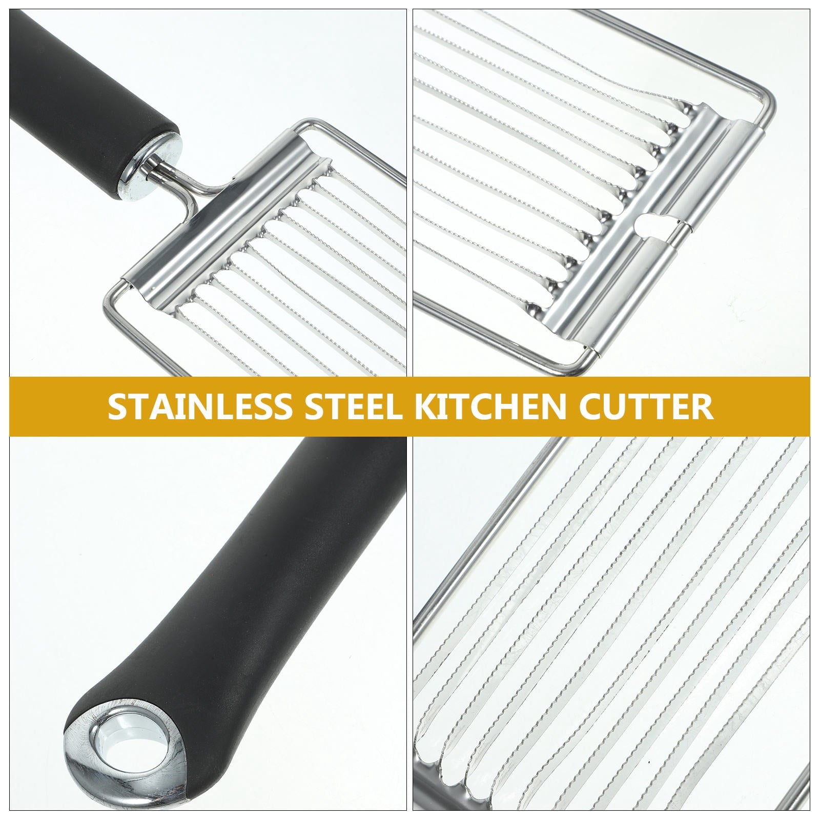 Stainless Steel Vegetable Slicer for Tomatoes, Potatoes, Carrots - Kitchen Cutter and Food Prep Tool - Image 3