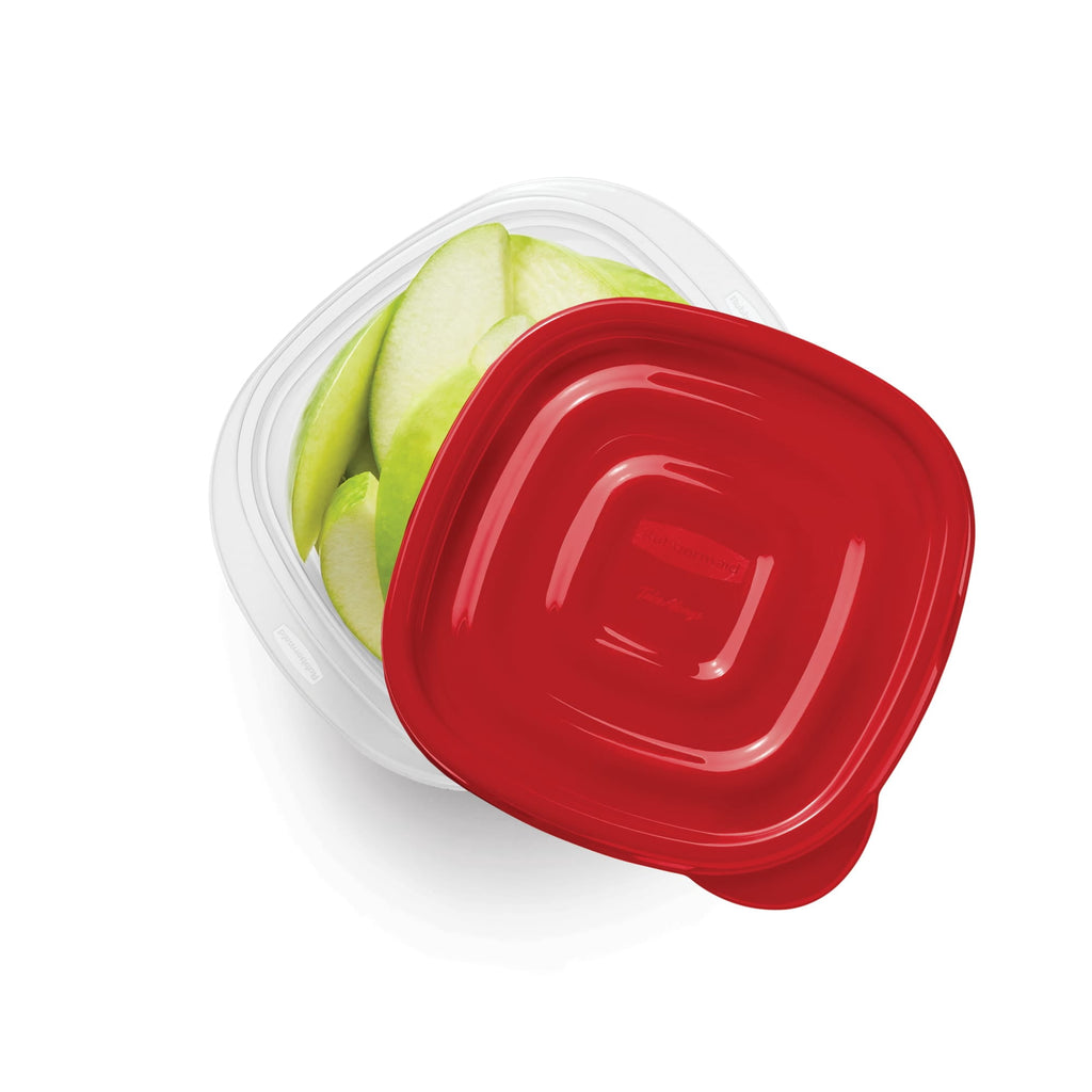 TakeAlongs 1.26-Cup Small Square Food Storage Containers, Ruby Red, 5 pack - Image 2