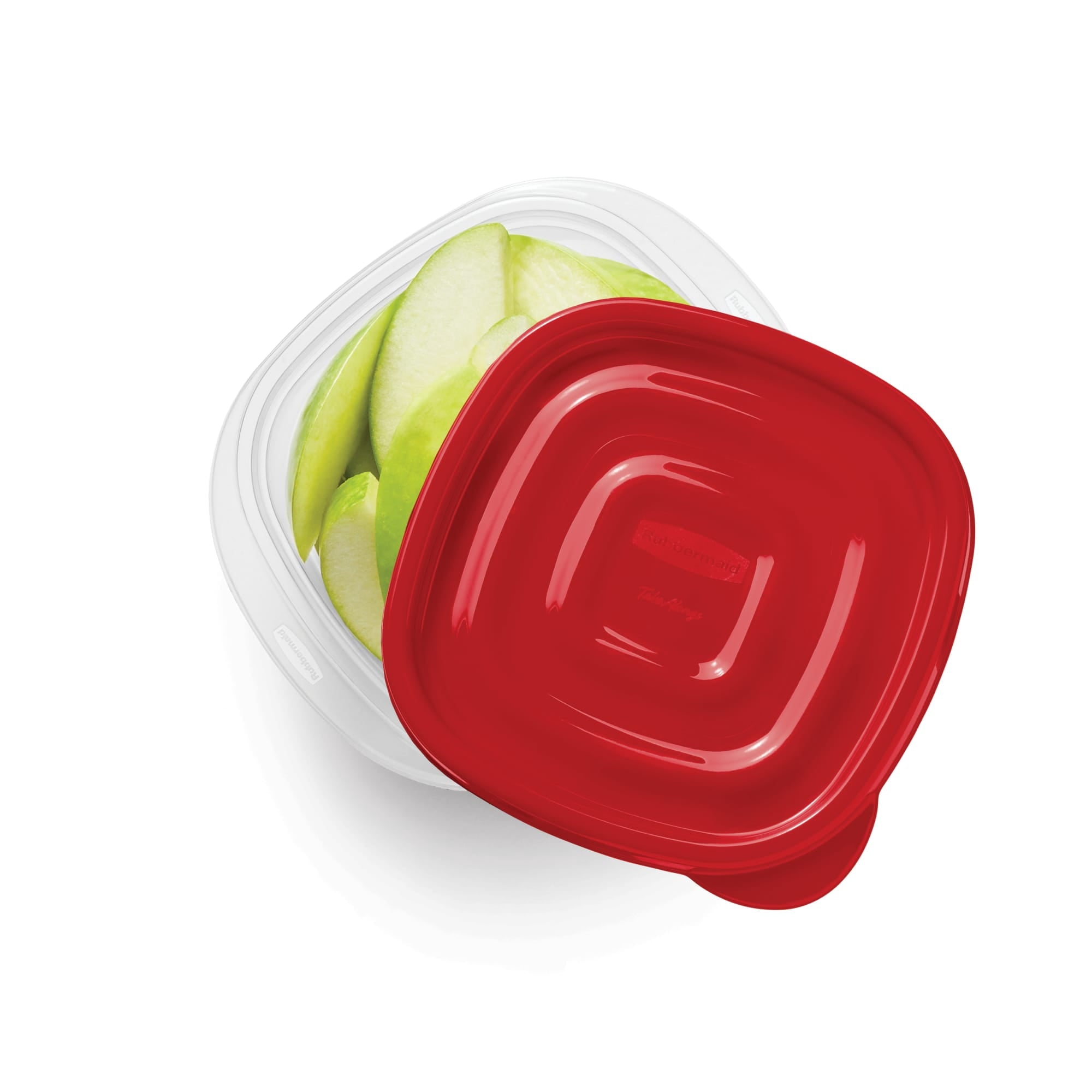 TakeAlongs 1.26-Cup Small Square Food Storage Containers, Ruby Red, 5 pack - Image 2
