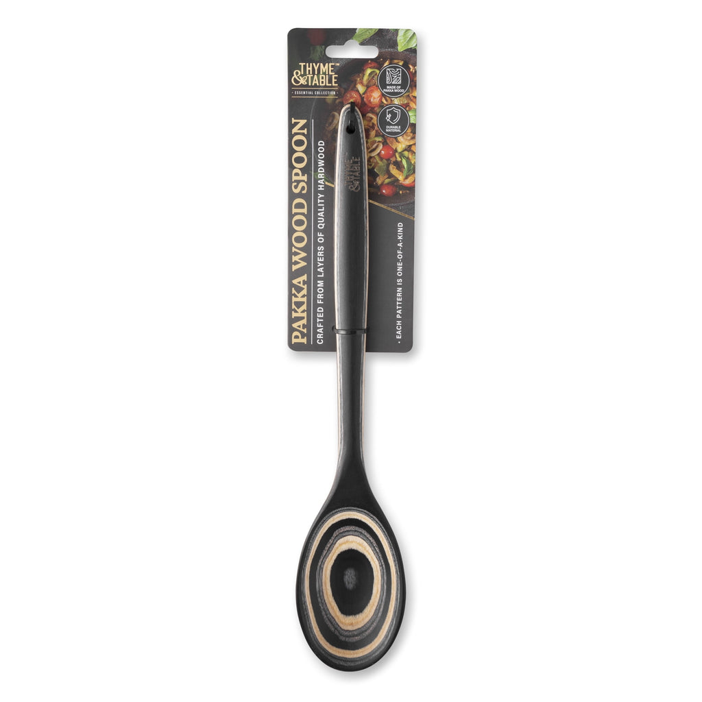 Non-Stick Pakka Wood Spoon Black - Image 2