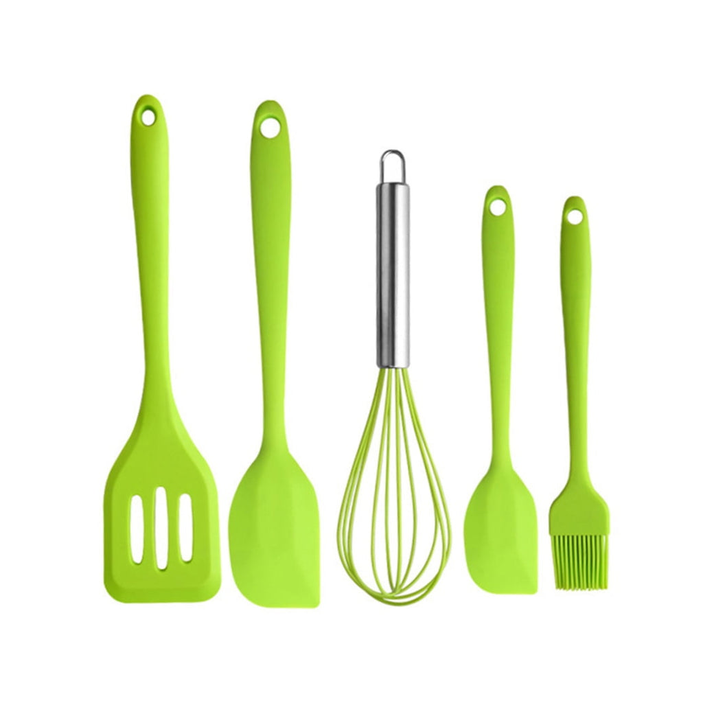 DINHEAROM Cooking Utensil Sets 5Pcs Kitchen Utensils Silicone Shovel Brush Scrapers Non Stick Coating - Image 4