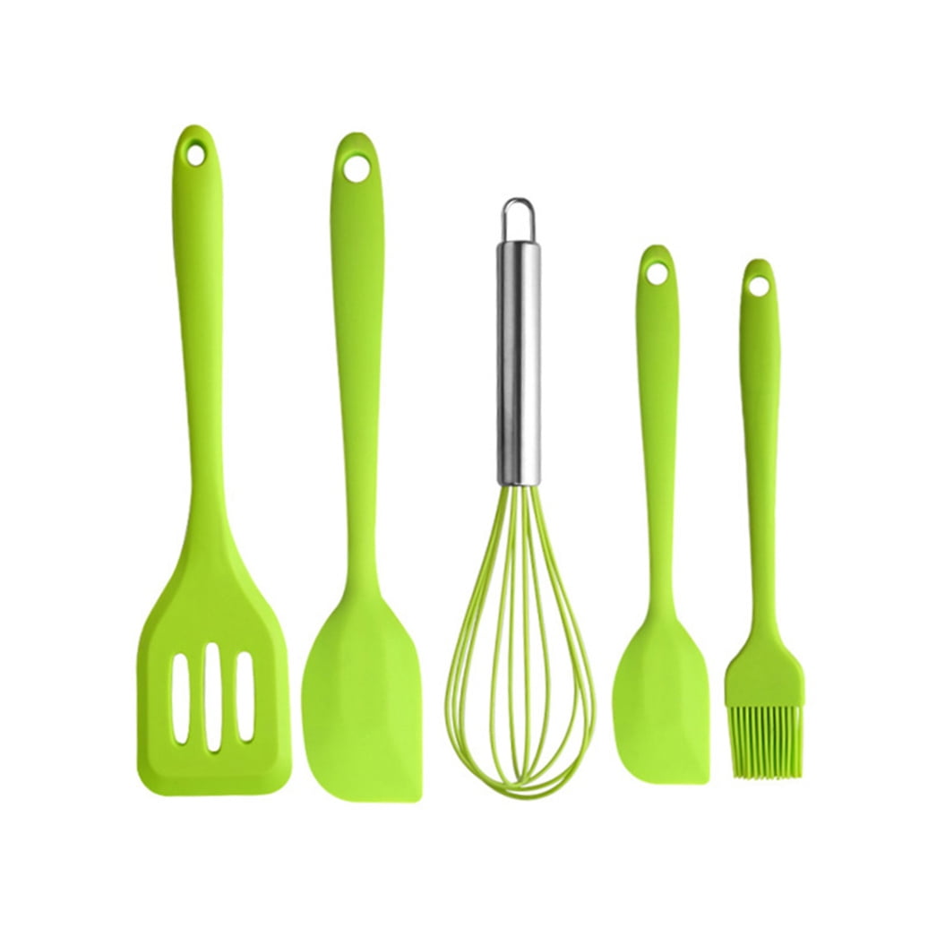 DINHEAROM Cooking Utensil Sets 5Pcs Kitchen Utensils Silicone Shovel Brush Scrapers Non Stick Coating - Image 4