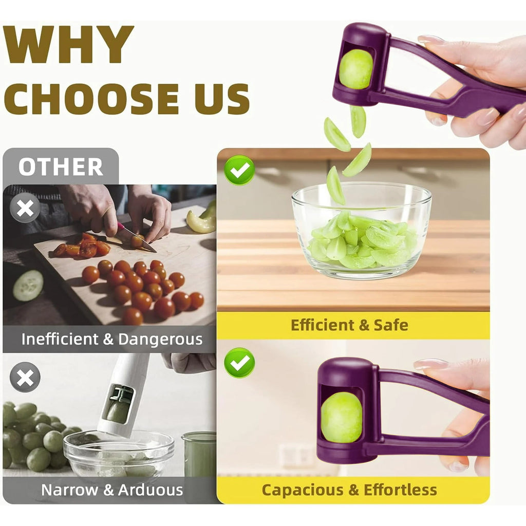 Cutter Quarters, Cherry Tomatoes Fruit s Slicer for Toddlers,Salad,Kitchen Gadgets - Image 6