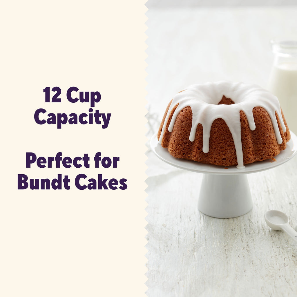 Everyday Non-Stick Bundt Cake Pan 9.51" Fluted Tube Baking Pan, Packaging May Vary - Image 4