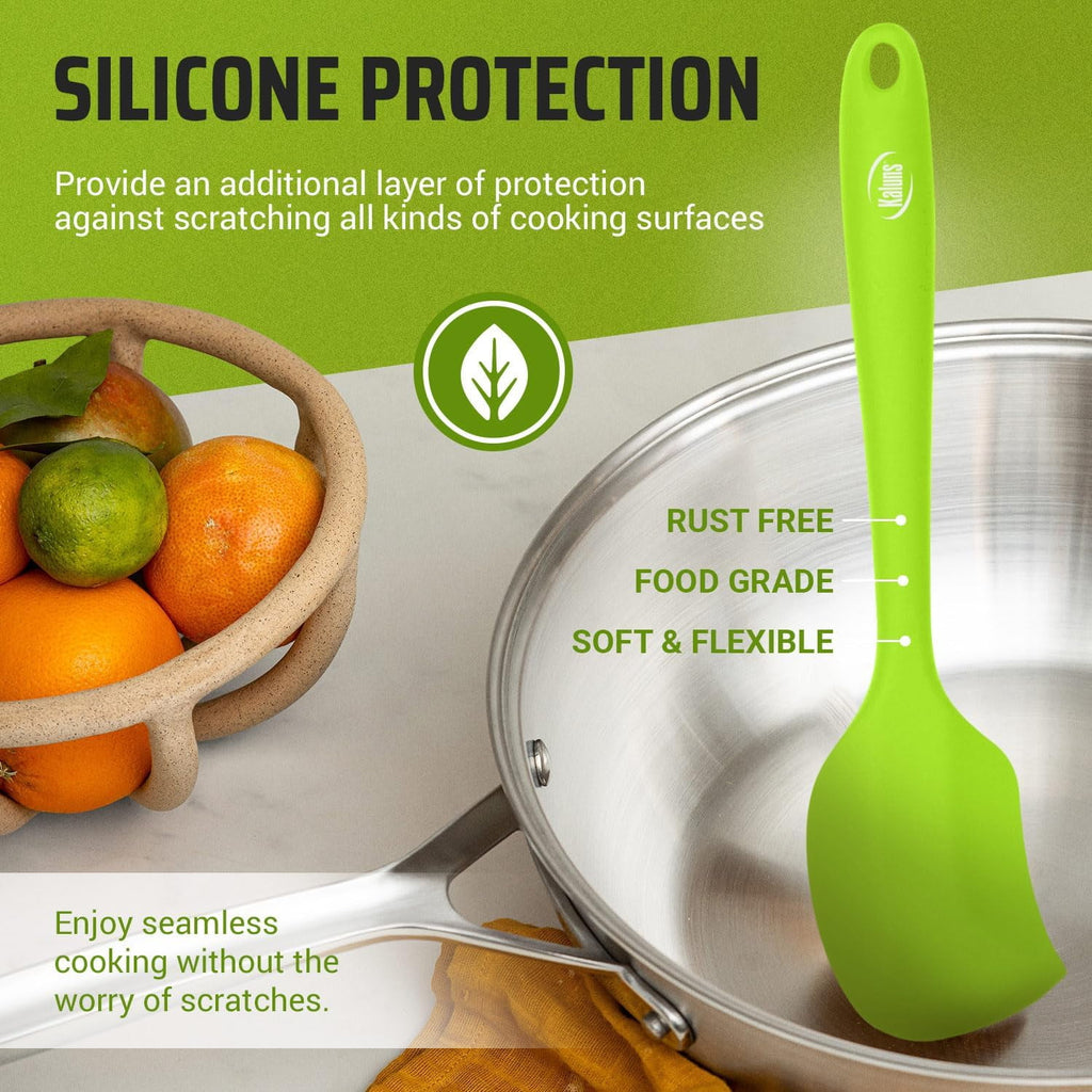Kaluns Silicone Cooking Utensils Set 24 Pcs - Premium Heat Resistant Cooking Set & Kitchen Essentials - Non-Stick Kitchenware with Stainless - Image 6