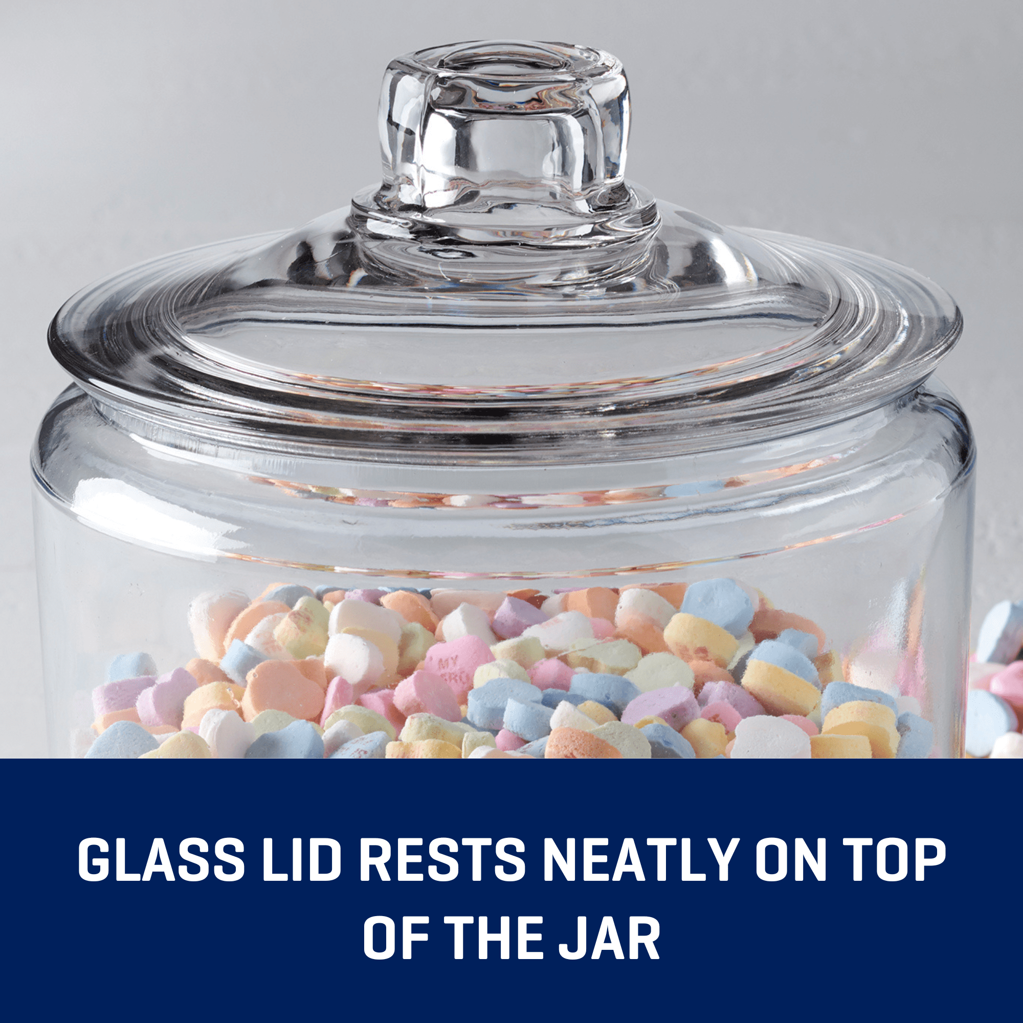 Heritage Hill Glass Jar with Lid, 2 Gallon, Made for Pantry Jar Storage and Display - Image 4