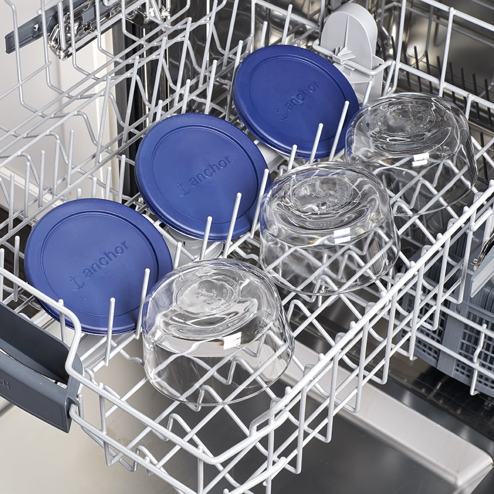 Anchor Hocking Glass Food Storage Containers with Lids, 2 Cup Round, Set of 3 - Image 5