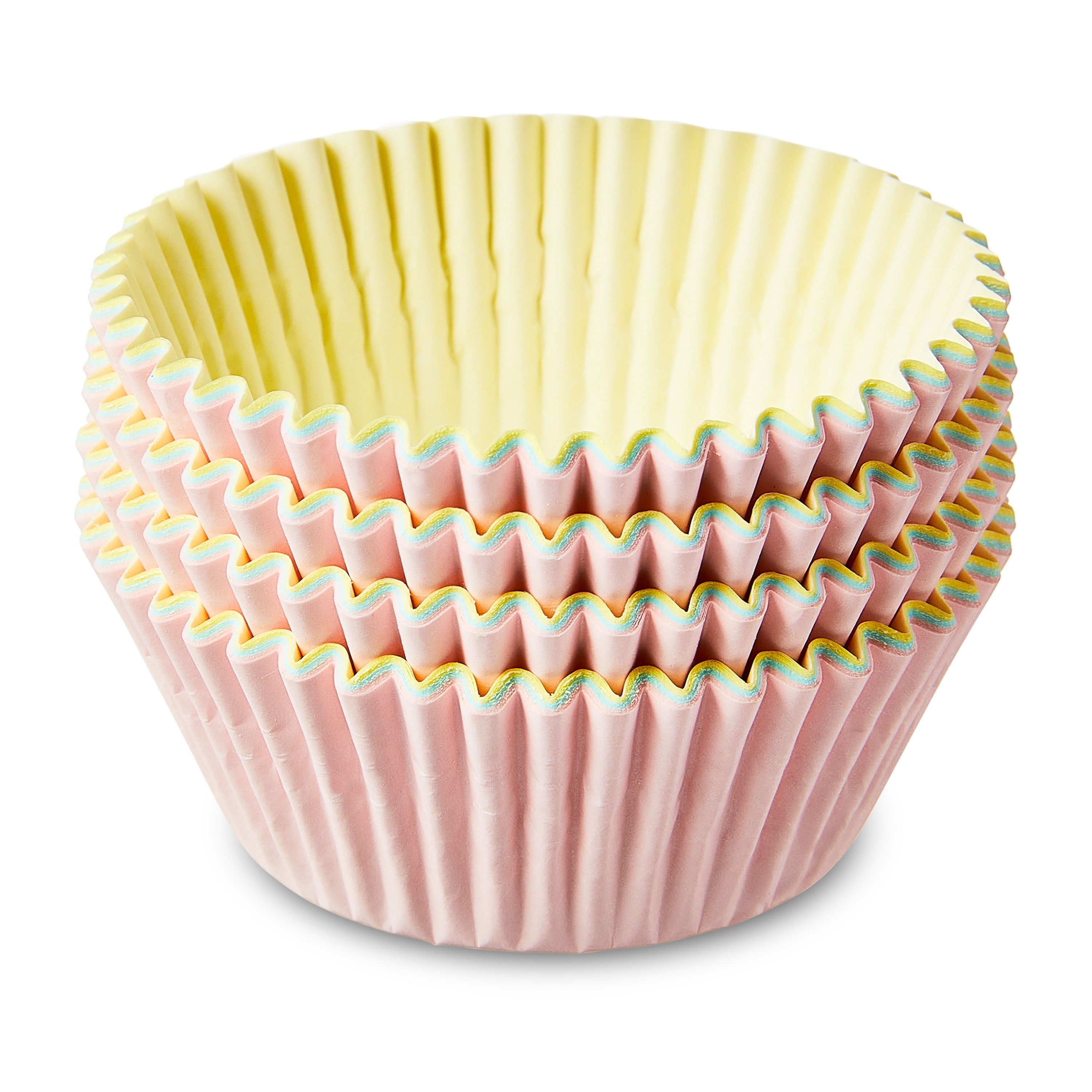 Cupcake Liners, Pink, Yellow & Blue, 96 Count - Image 4