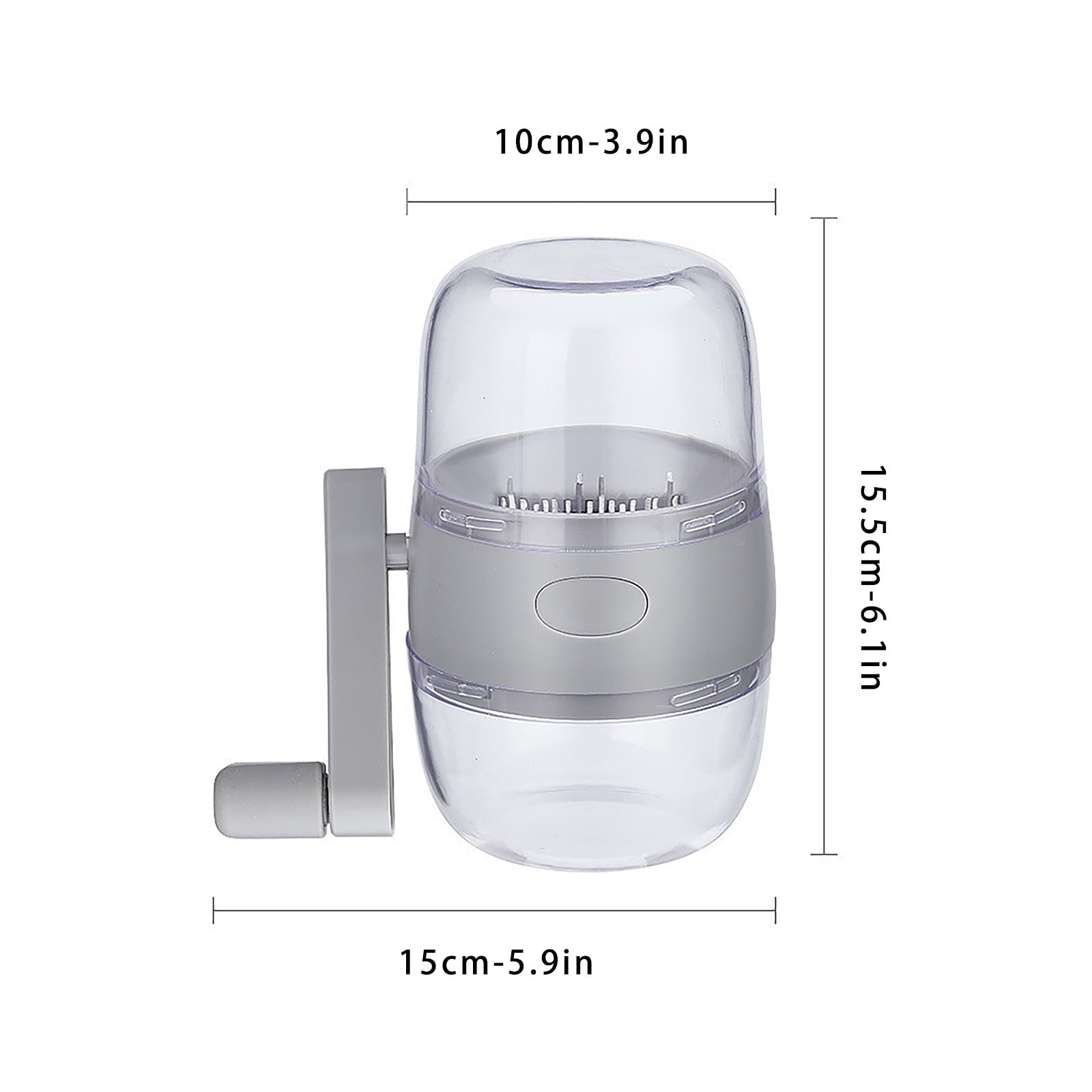 Household Hand Crank Nut Grinder, Manual Garlic Chopper and Dried Fruit Crusher for Almonds Walnuts Ginger, Ergonomic... - Image 3