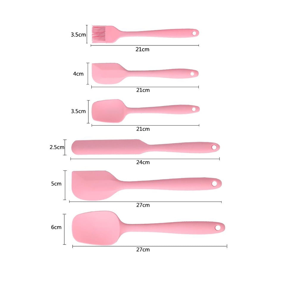 NIAIZEK 6-Piece Silicone Cooking and Baking Utensil Set with Ergonomic Handles, Kitchen Tools - Image 6