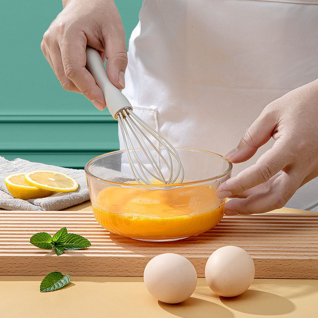 6-Piece Silicone Kitchen Utensils Set, Heat Resistant Non-Stick Cooking Tools with Tongs, Brush, Spatula, Whisk, Ladl... - Image 4