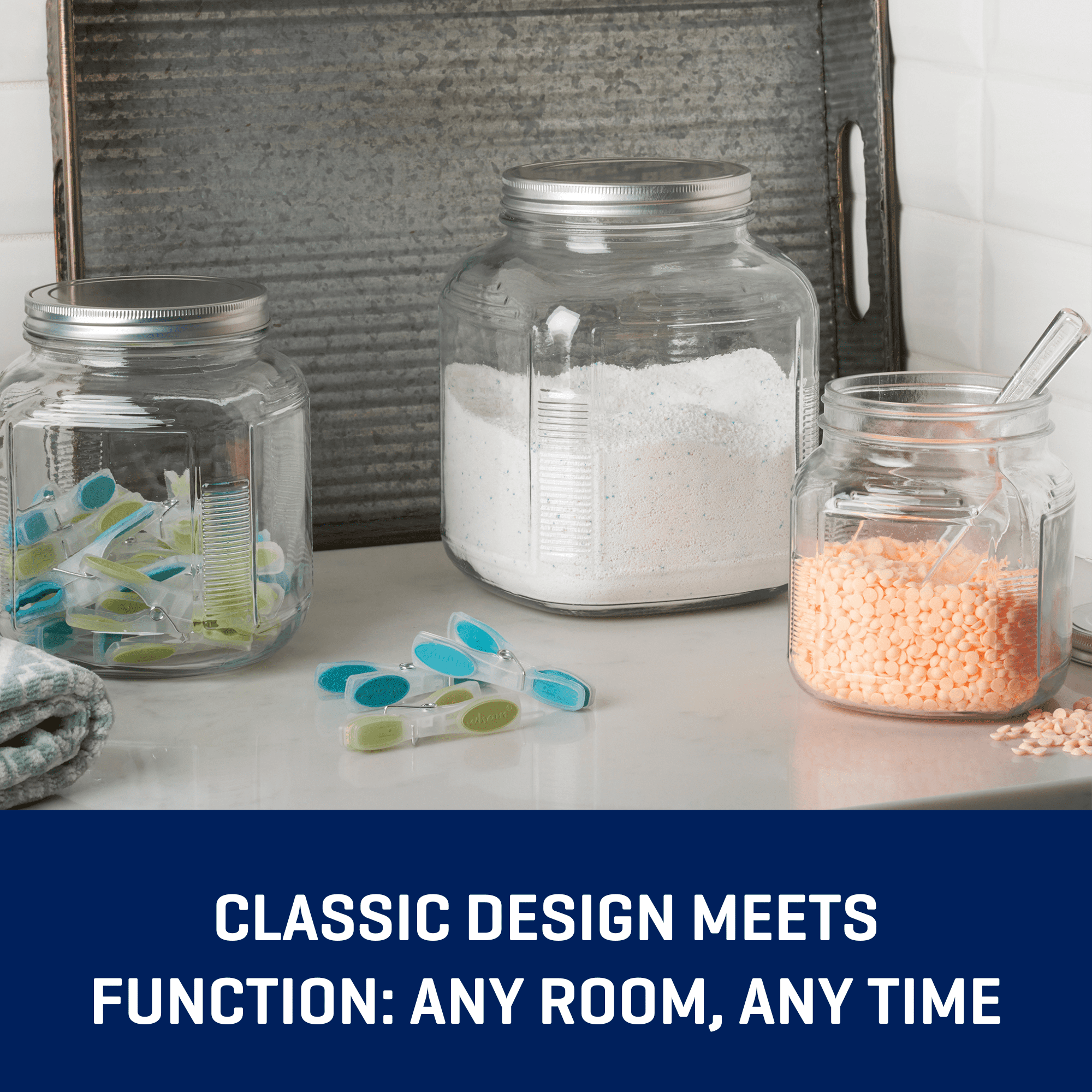Glass Cracker Jar with Lid, 2 Quart, Best Used for Kitchen Organization and Accessibility - Image 4