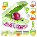 with 8 Blades & Container Mandoline Slicer & Shredder for Potato, Onion, Salad, Essential Kitchen Gadget
