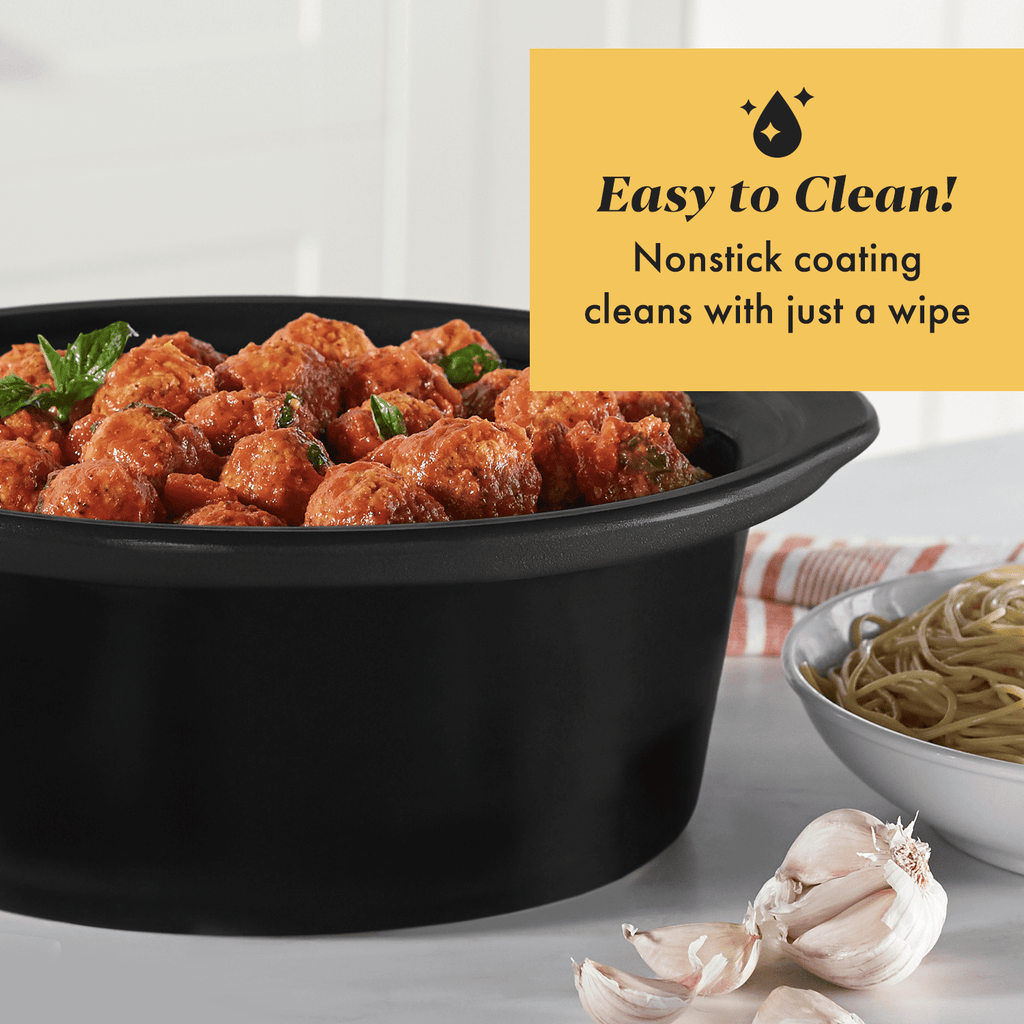 Crock-Pot Manual 7-Quart Slow Cooker, Black - Image 4