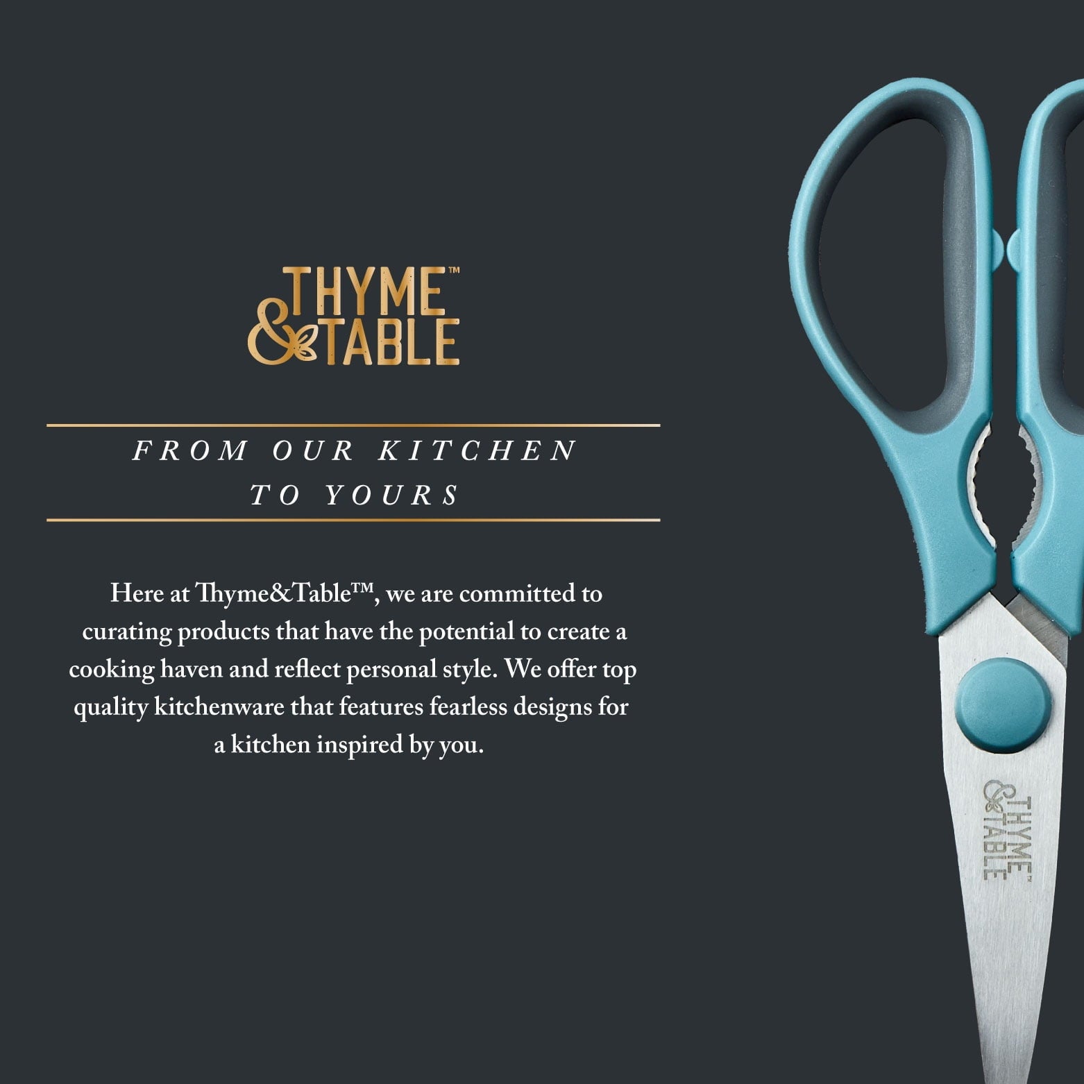 Stainless Steel Kitchen Shears with Sheath, Blue - Image 6
