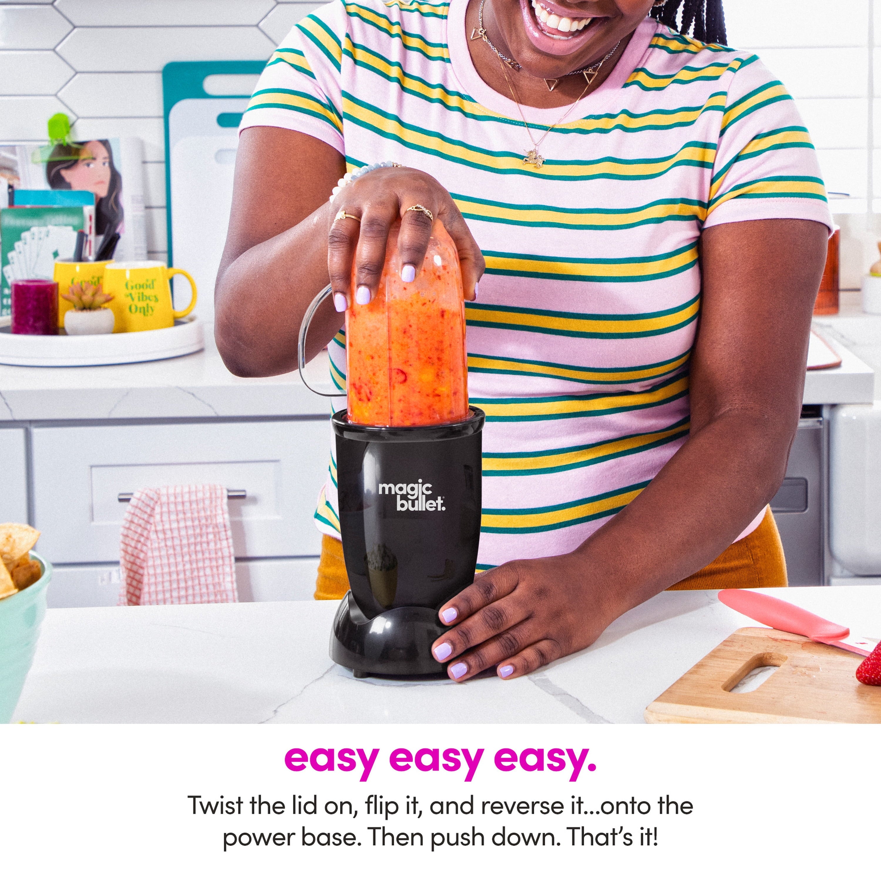 Magic Bullet 4 Piece Personal Blender MBR-0401WM, Black - Image 2