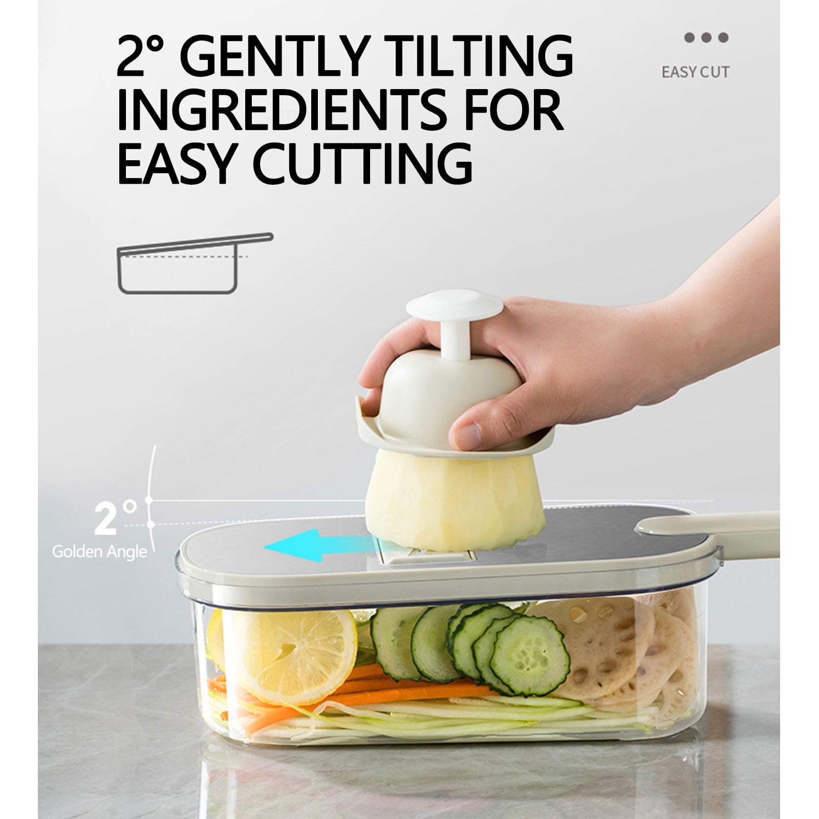 Kitchen Tool, Modern Sleek, Shred Radish, Food Prep, Julienne, Thin Slice, Stainless Steel, Home Cooking, Simple Oper... - Image 4