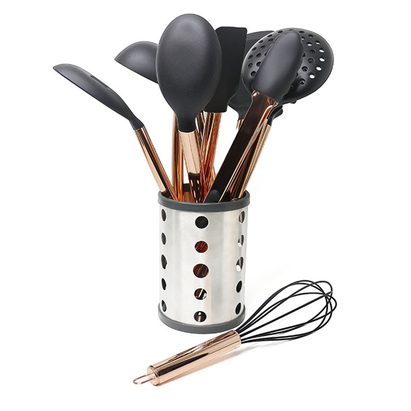 Set of 11 Kitchen Cooking Utensils Stainless Steel Handle Kitchen Cooking Gadget - Image 5