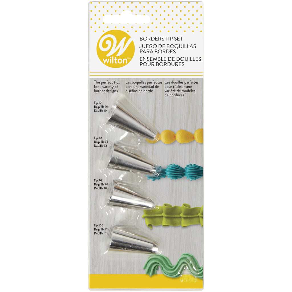 Borders Piping Tip Set, 4-Piece - Image 3