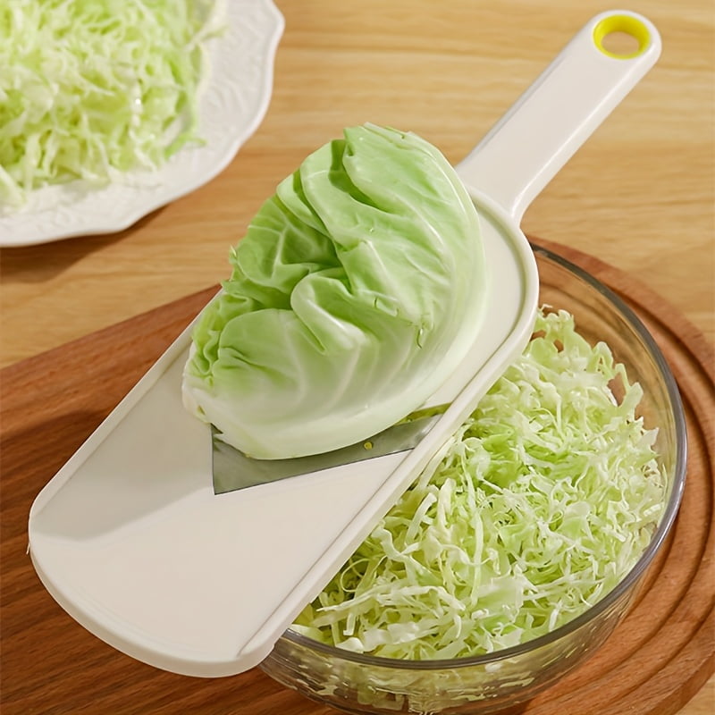 1pc Stainless Steel Blade Manual Cabbage Shredder – Ergonomic ABS Plastic Vegetable Slicer and Chopper, No Power Required, Multipurpose Kitc - Image 3