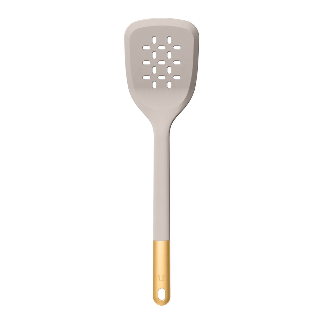 6-Piece Silicone Tool Set with Ceramic Crock, Porcini Taupe - Image 3