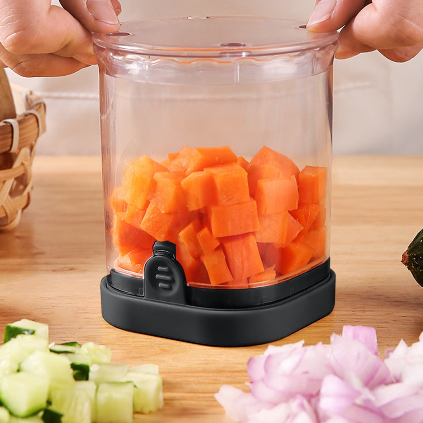 Inerposs Multifunctional Vegetable Dicer - Hand Pressure Cutter for Uniform Cubes, Strips - Effortless Kitchen Prep Tool - Image 6