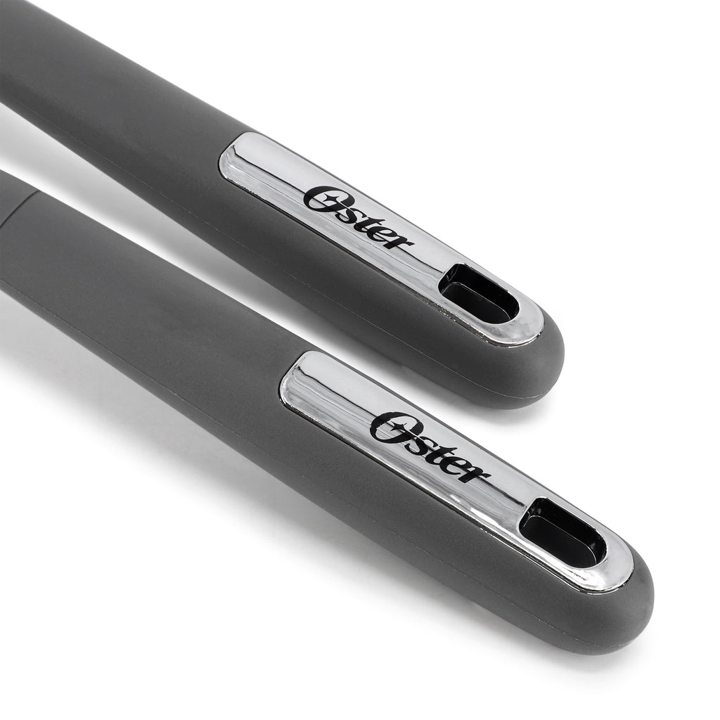 Ridgecrest 2 Piece Silicone Kitchen Tool Slotted Spoon and Turner Set in Gray - Image 4