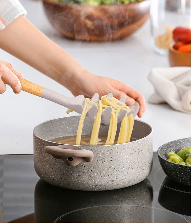 Silicone & Bamboo Cooking Utensil Set, 14 Pieces - Image 5