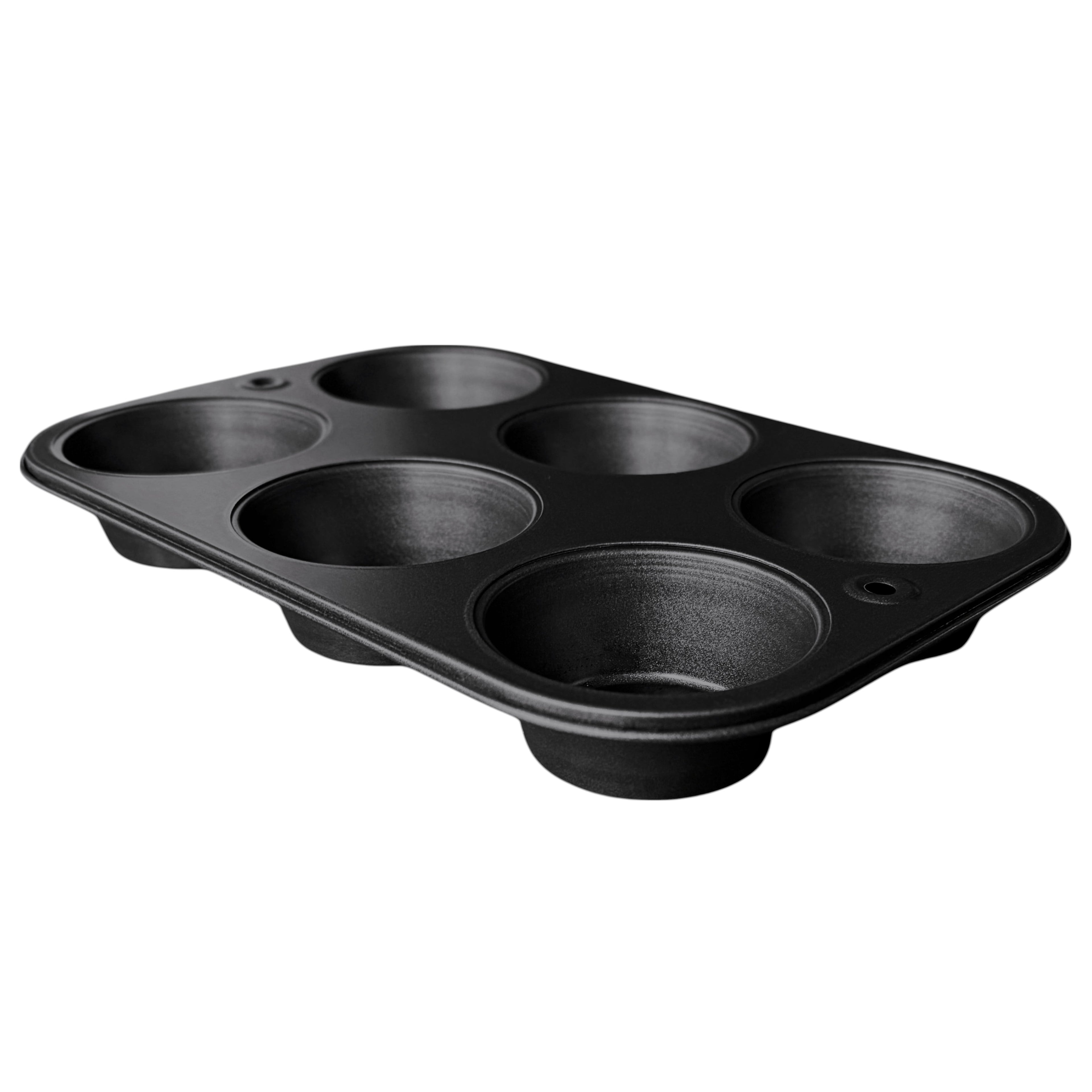 6-Cup Nonstick Steel Muffin Pan, 2.9" Cup, Gray, 1 Count - Image 2