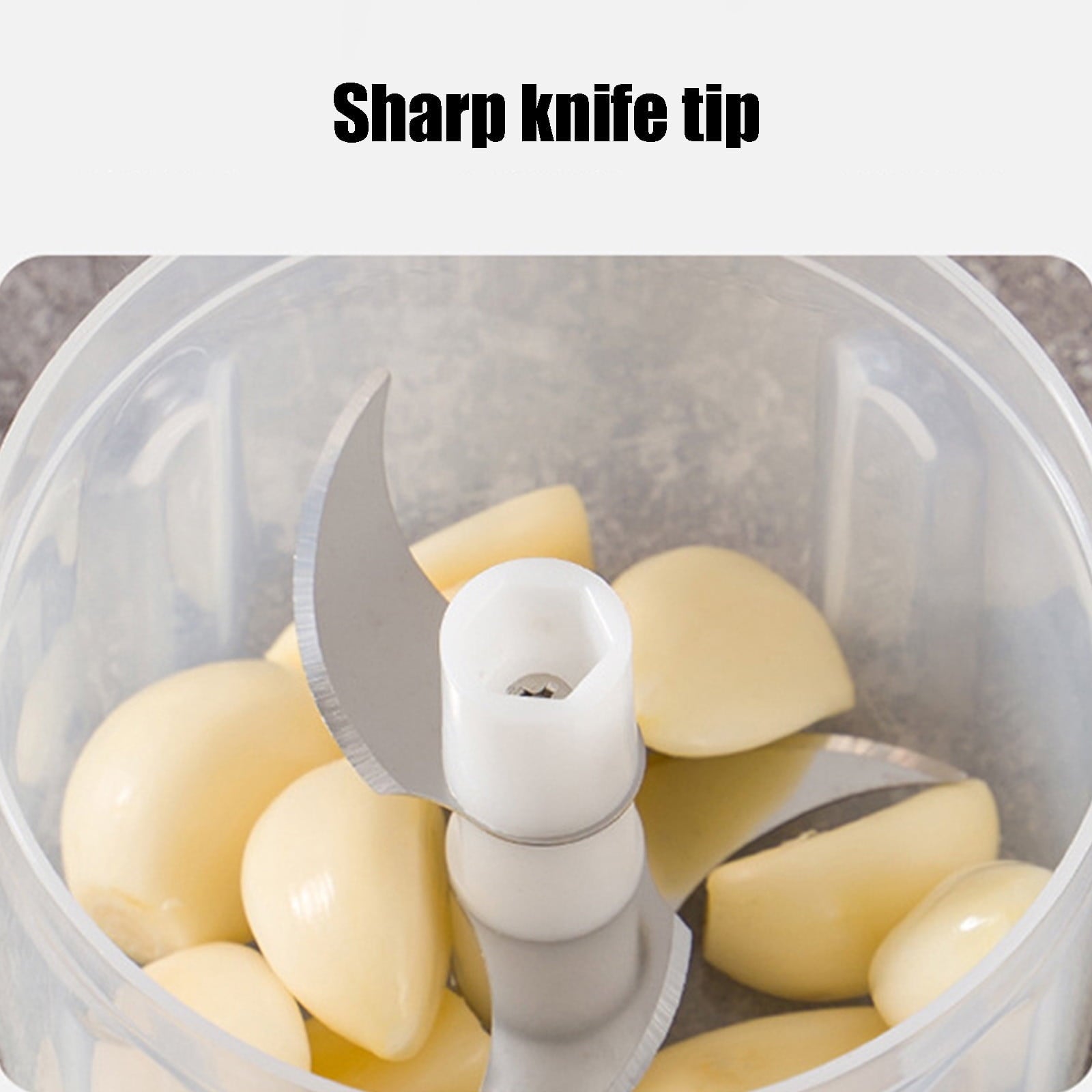 Food Chopper Handheld Manual Vegetable Cutter | 3-Speed Meat Grinder & Garlic Chopper | Stainless Steel Blades | 250m... - Image 6