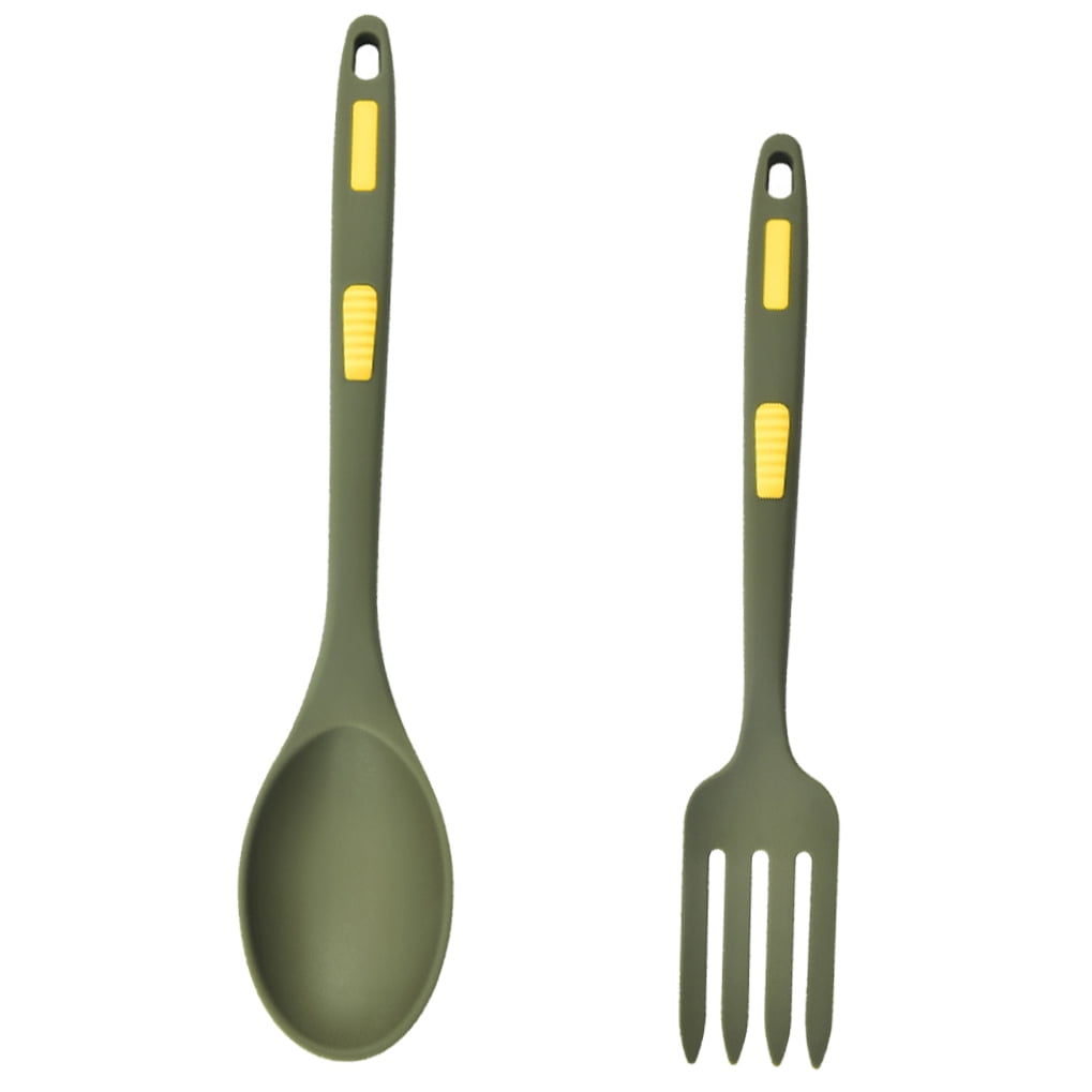Silicone Kitchen Utensil Set in Green, 1 Set for Cooking and Family Use, and Tools - Image 6