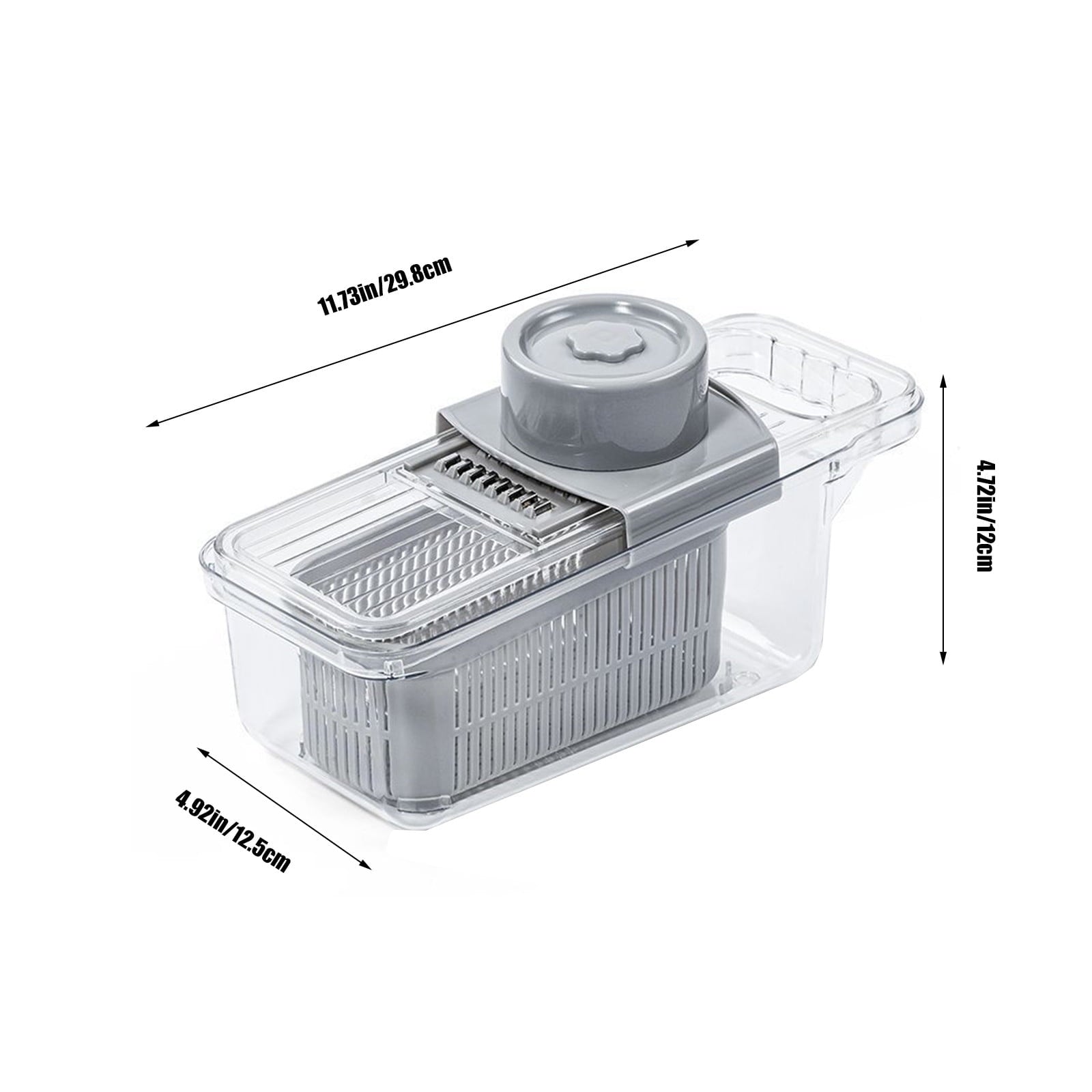 Multifunctional Vegetable Chopper, Food Cutter with Container, Interchangeable Blades for Quick Meal Prep, Easy Clean... - Image 2