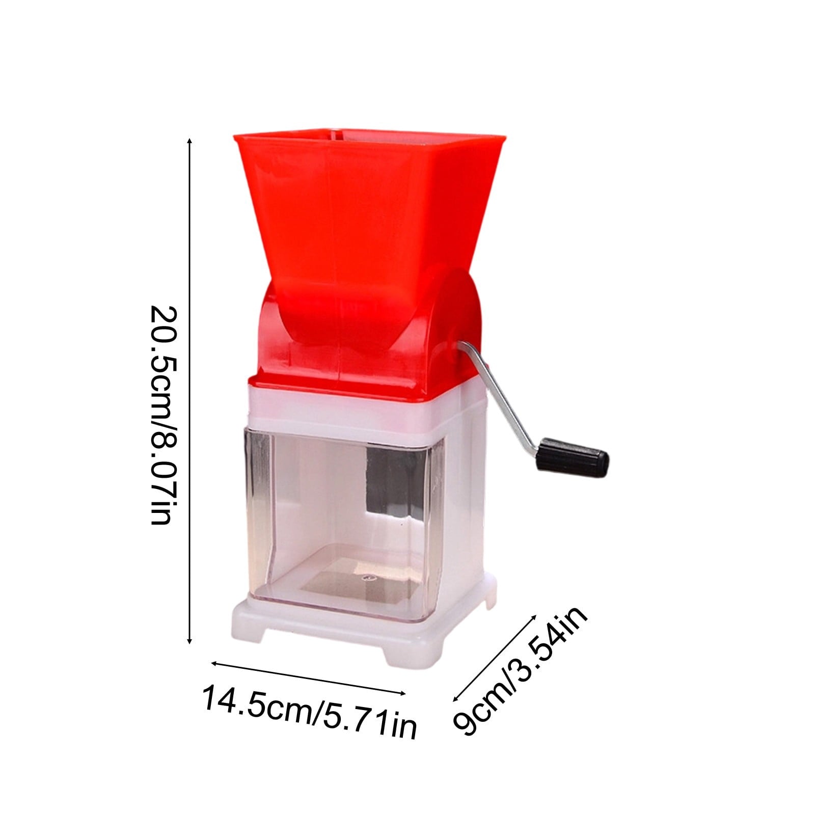 Manual Food Chopper Hand Crank Vegetable Cutter Multi Functional Food Processor for Onion Garlic Fruit Chopping Kitchen Tool Portable Meal P - Image 3