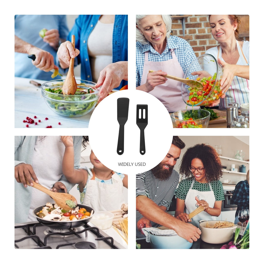 FUEENIRVA Mini Cooking Utensils Silicone Nonstick Safe Family Restaurant Use 2Pcs - Image 6