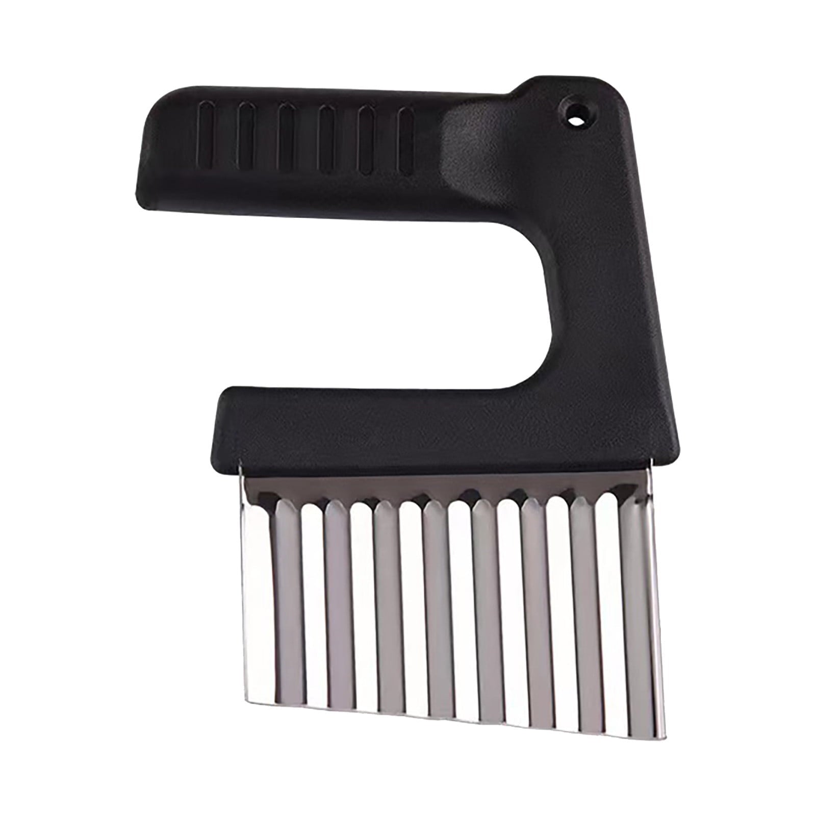 Crinkle Cutter Vegetable Slicer, Stainless Steel Blade, Ergonomic Non-slip Handle, Effortless Potato and Veggie Chopp... - Image 2