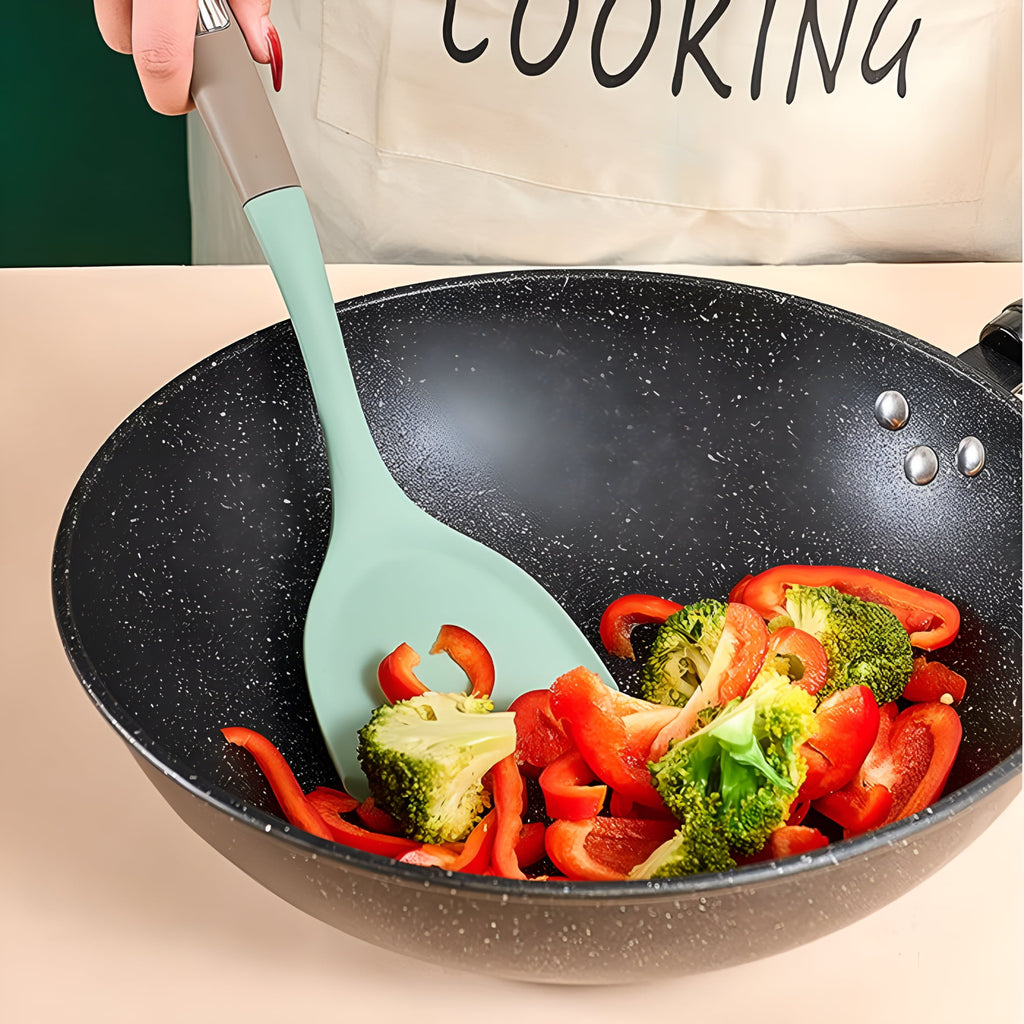 Non-Stick Silicone Kitchen Utensils,BPA Free,Baking,Serving and Cooking Utensils - Image 3