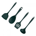 ACDANC 1 Set Silicone Kitchen Non-Cooking Non-Pan Spatula Cooking Stainless Steel Kitchen Utensils Dark Green