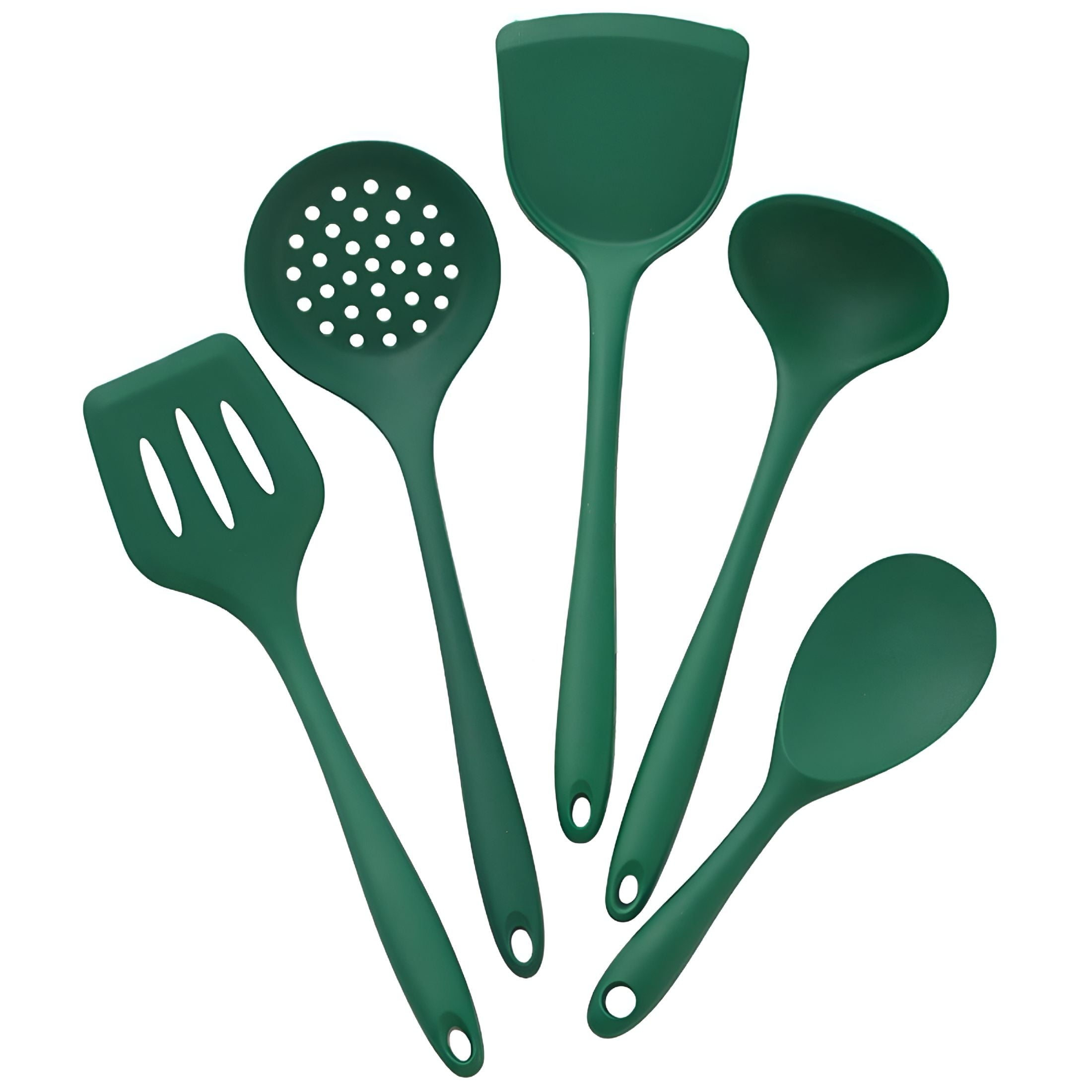 5Pcs Cooking Utensils Set Nonstick Silicone Cookware Set Heat Spatula Utensils Set Reusable Kitchen Gadgets Tools Set...