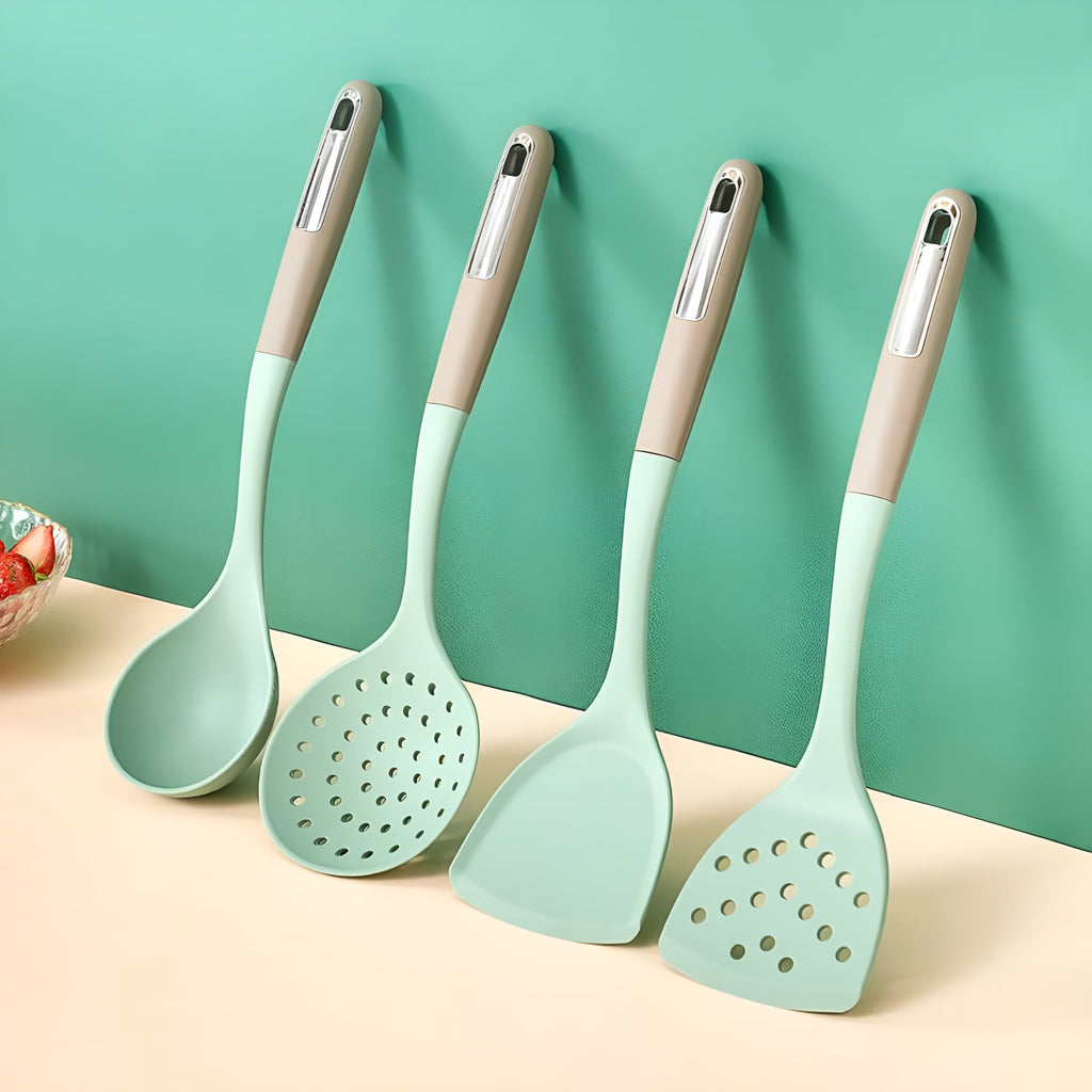 Non-Stick Silicone Kitchen Utensils,BPA Free,Baking,Serving and Cooking Utensils
