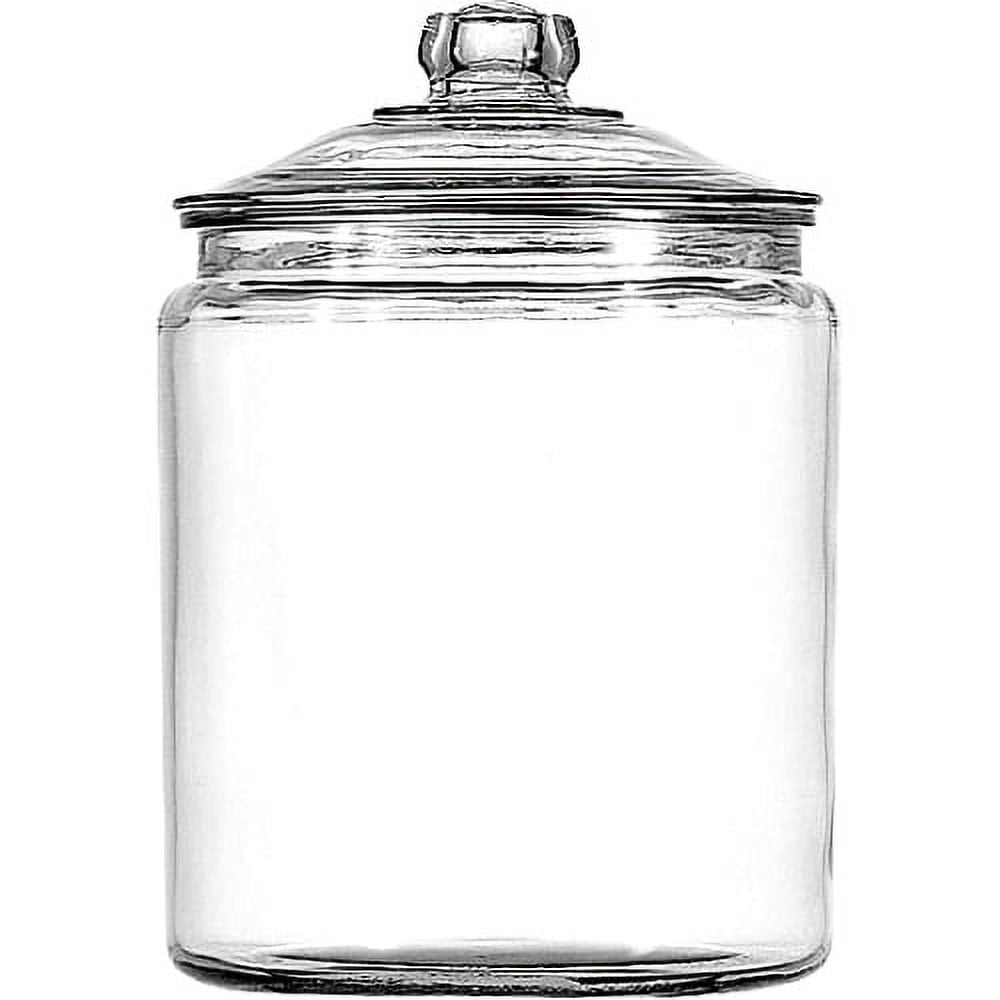 Heritage Hill Glass Jar with Lid, 2 Gallon, Made for Pantry Jar Storage and Display