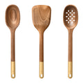 Beautiful 3-Piece Wood Kitchen Utensil Set by Drew Barrymore