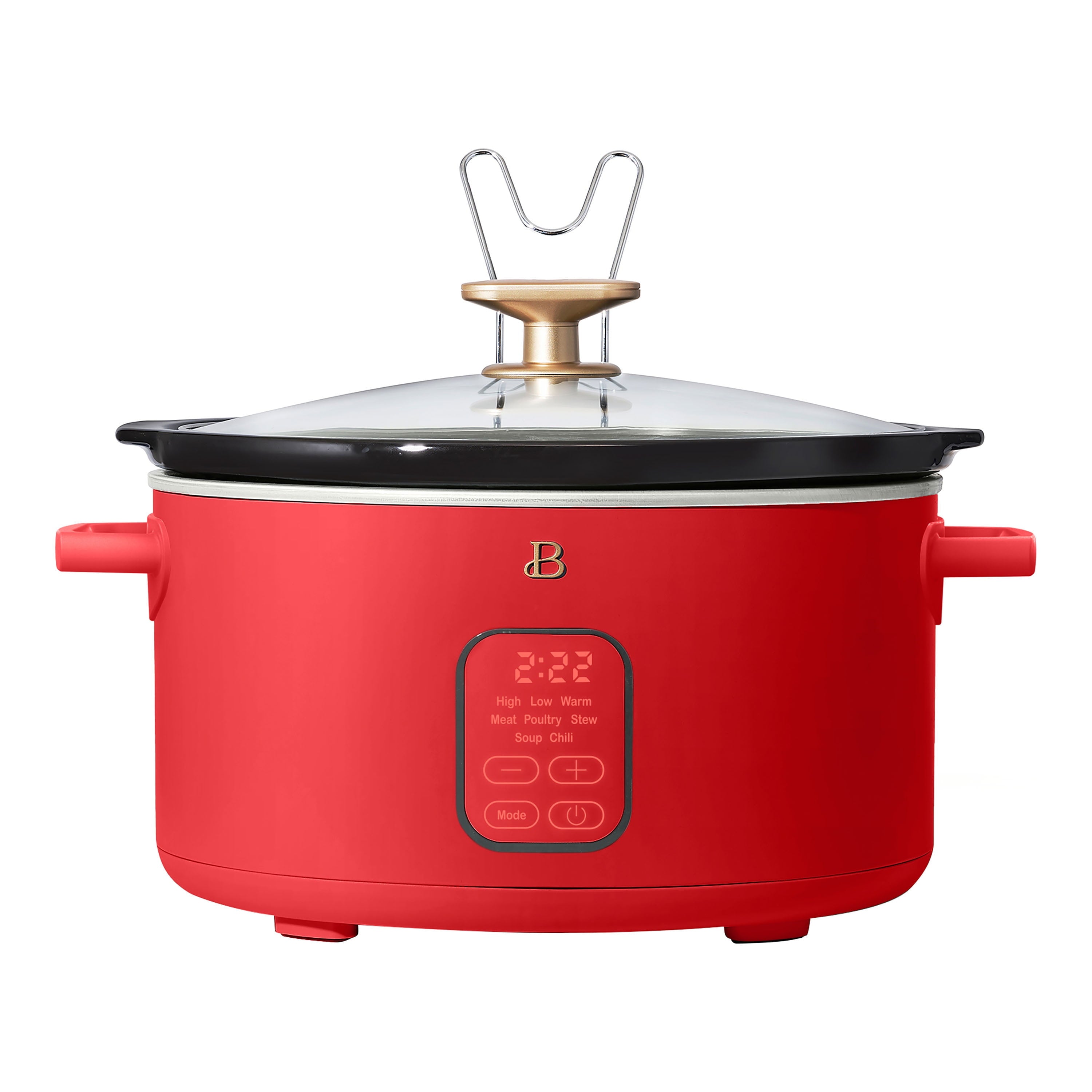6 Qt Programmable Slow Cooker, Tomato Red